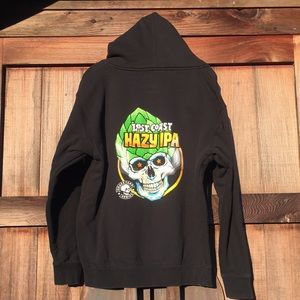 Lost Coast Brewery Hazy IPA Zip-Up Sweatshirt.